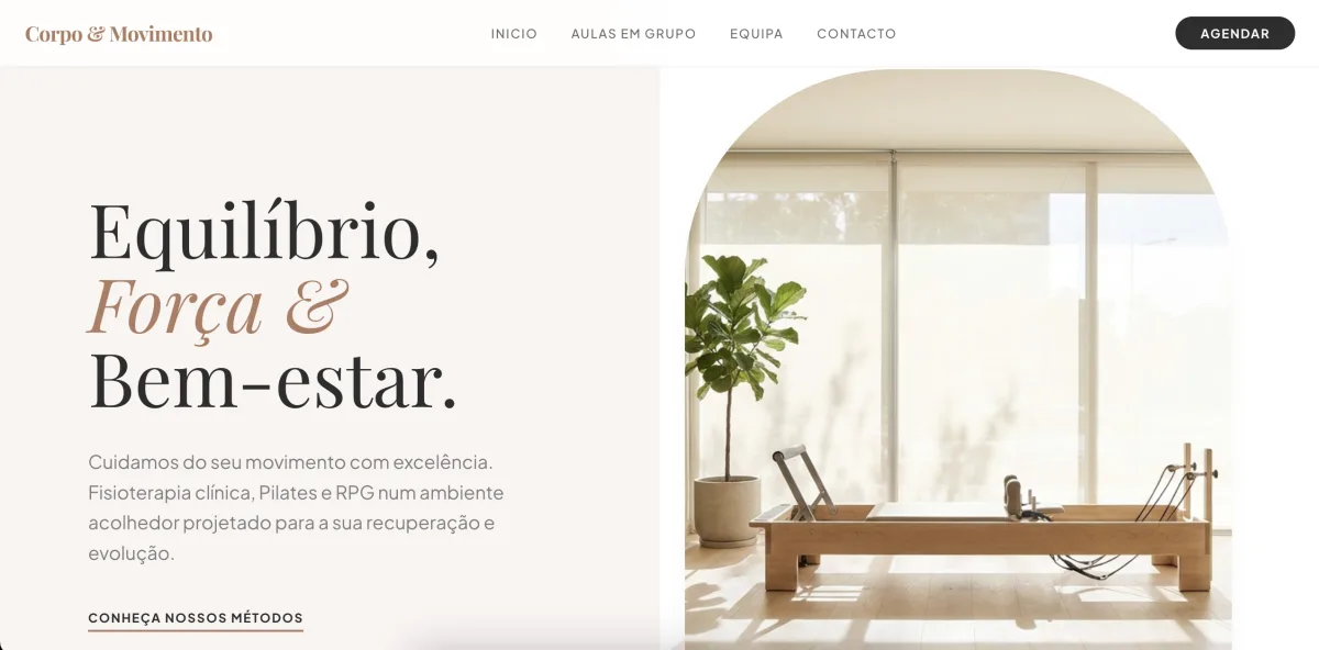 Corpo & Movimento — Fisioterapia & Wellness